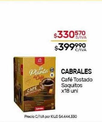 Nini Mayorista Cabrales café tostado saquitos oferta