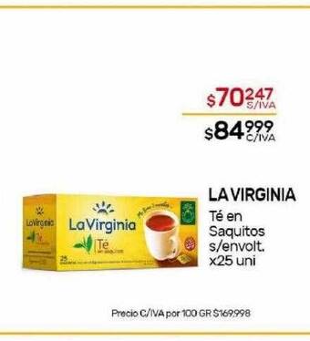 Nini Mayorista La virginia té en saquitos s envolt oferta