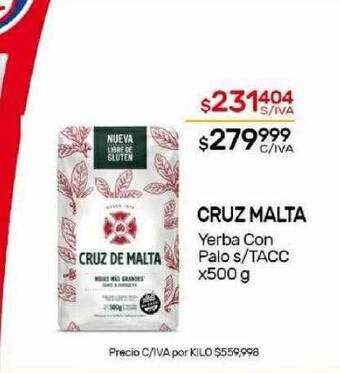 Nini Mayorista Cruz malta yerba con palo s tacc oferta