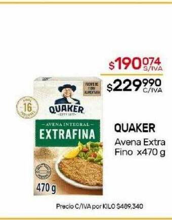 Nini Mayorista Quaker avena extra fino oferta