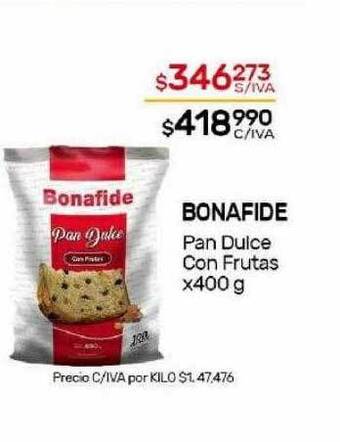 Nini Mayorista Bonafide pan dulce con frutas oferta