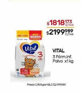 Nini Mayorista Vital 3 fórm inf polvo oferta