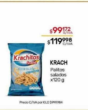 Nini Mayorista Krach palitos salados oferta