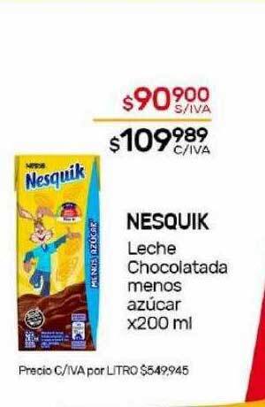 Nini Mayorista Nesquik leche chocolatada menos azucar oferta
