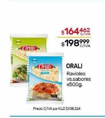Nini Mayorista Orali ravioles vs sabores oferta