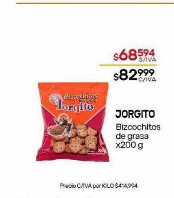 Nini Mayorista Jorgito bizcochitos de grasa oferta