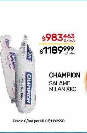Nini Mayorista Champion salame milan xkg oferta