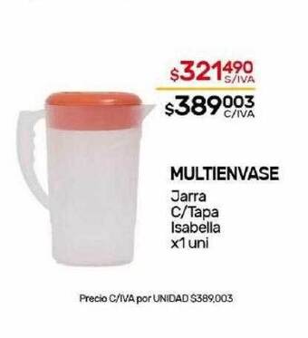 Nini Mayorista Multienvase jarra c tapa isabella oferta