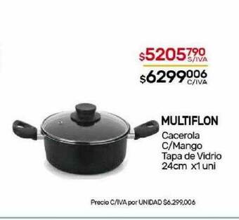 Nini Mayorista Multiflon cacerola c mango tapa de vidrio oferta