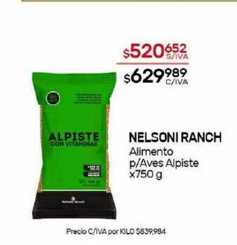 Nini Mayorista Nelsoni ranch alimento p aves alpiste oferta