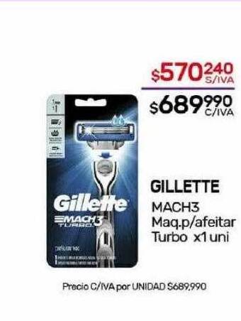 Nini Mayorista Gillette mach3 maq p afeitar turbo oferta