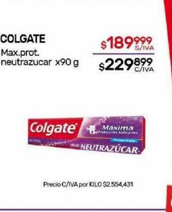 Nini Mayorista Colgate max prot neutrazucar oferta