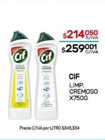 Nini Mayorista Cif limp cremoso oferta