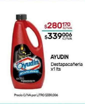 Nini Mayorista Ayudin destapacañeria oferta