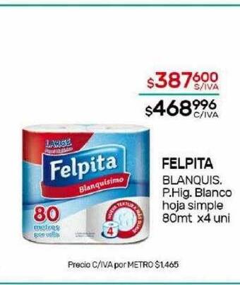 Nini Mayorista Felpita blanquis p hig blanco hoja simple oferta