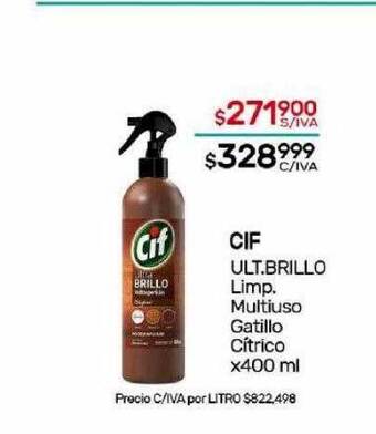 Nini Mayorista Cif ult brillo limp multiuso gatillo citrico oferta