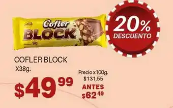 El Abastecedor Cofler Block x 38g oferta