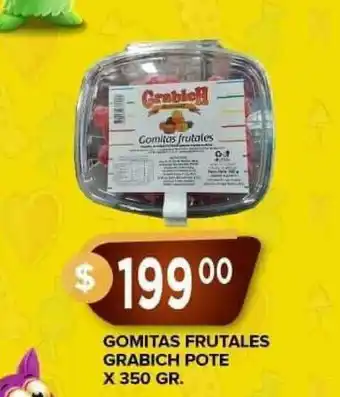 Gomitas Frutales Grabich Pote x 350gr