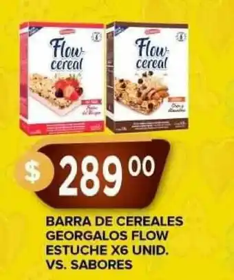 Barra De Cereales Georgalos Flow Estuche X6 Unid. Vs. Sabores