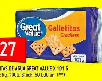 Walmart Galletitas Cracker Great Value x 101g oferta