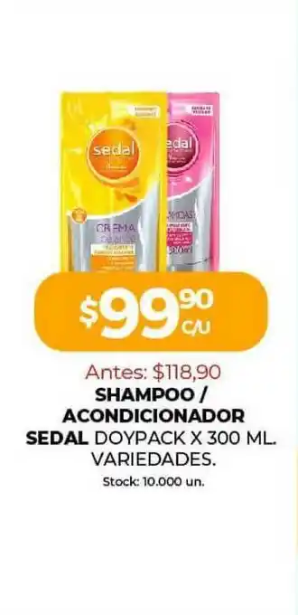 Super MAMI Shampoo Acondicionador Sedal Doypack x 300ml oferta