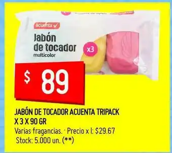 Changomas Jabóñ De Tocador Acuenta Tripack Varias Fragancias x 3x 90gr oferta