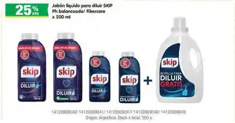 Jumbo Jabón Liquido Para Diluir Skip Ph Balanceado Fibercare oferta