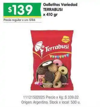 Jumbo Galletitas Variedad Terrabusi x 410gr oferta