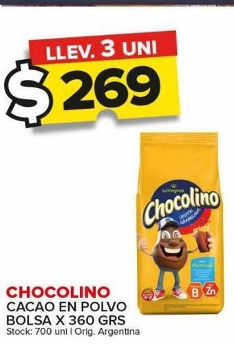 Carrefour Maxi Cacao en polvo chocolino oferta