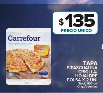 Carrefour Maxi Tapa p/pascualina oferta