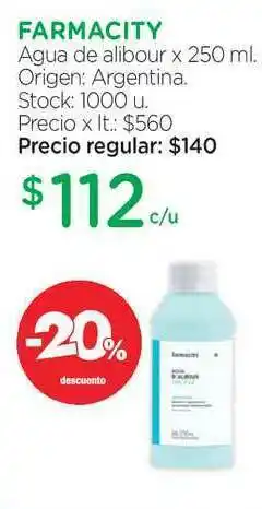 Farmacity Farmacity Agua De Alibour X 250 Ml. oferta