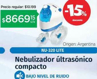 Nebulizador últrasónico Compacto