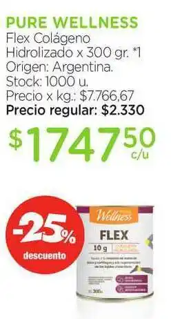 Farmacity Pure Wellness Flex Colágeno Hidrolizado oferta