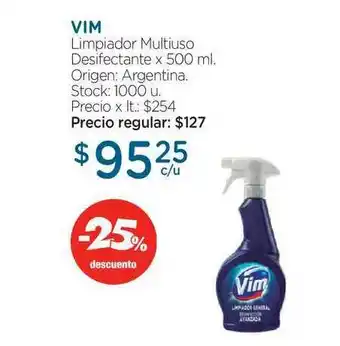 Farmacity Vim Limpiador Multiuso Desifectante x 500ml oferta