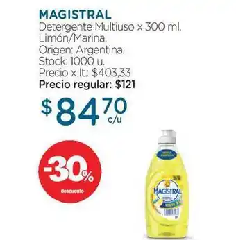 Farmacity Magistral Detergente Multiuso Limón Marina x 300ml oferta