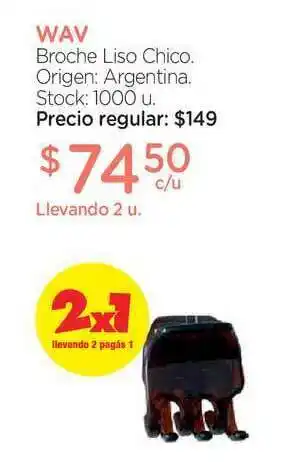 Farmacity Wav Broche Liso Chico oferta