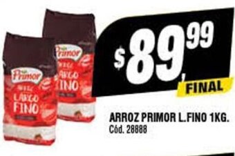 Supermercados Yaguar Arroz Primor L.Fino 1KG oferta