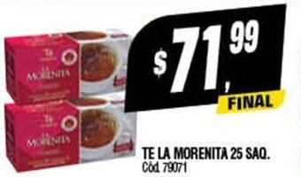 Supermercados Yaguar Te La Morenita 25 Saq oferta