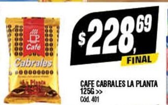 Supermercados Yaguar Cafe Cabrales La Planta 125g oferta