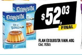 Flan Exquisita Vain. 40g