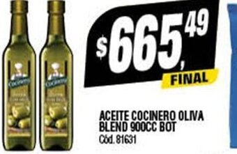 Supermercados Yaguar Aceite Cocinero Oliva Blend 900cc Bot oferta