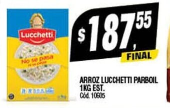 Supermercados Yaguar Arroz Lucchetti Parboil 1kg Est. oferta