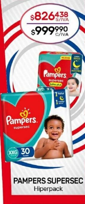 Nini Mayorista Pampers Supersec oferta