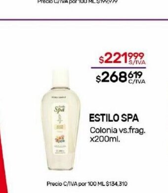 Nini Mayorista Estilo Spa oferta