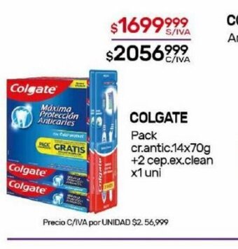 Nini Mayorista Colgate oferta