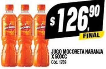 Supermercados Yaguar Jugo Mocoreta Naranja x 500cc oferta