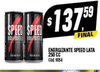 Supermercados Yaguar Energizante Speed Lata 250cc oferta