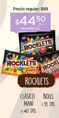 Farmacity Rocklets Clásico Maní Bolls x 35grs oferta