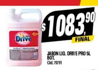 Supermercados Yaguar Jabon Liq. Drive Pro 5L Bot. oferta