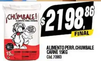 Supermercados Yaguar Alimento Perr. Chumbale Carne 15kg oferta